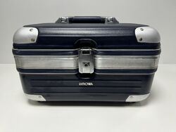 Rimowa BEAUTY CASE, Hartschalen-Handkoffer, Blau 90er Jahre