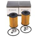 2x HIRSCHER Ölfilter + Schraube für VW GOLF 7 PASSAT TIGUAN TOURAN 1.6/2.0 TDI