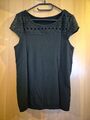 Shirt, Damen, Schwarz, Lochstickerei, Lascana, Gr.36/38