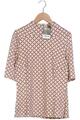 Comma T-Shirt Damen Shirt Kurzärmliges Oberteil Gr. EU 38 Beige #ylp7s87