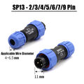 Wasserdicht Luftfahrt Stecker 2-9 Pin SP13 Anschlusstecker Steckverbinder Buchse