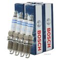 4x 0 242 240 592 Bosch Zündkerze entstört WR6DC AUDI COUPE 