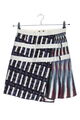 PETER PILOTTO High Waist Rock Damen Gr. DE 36 weiß-schwarz-blau Party-Look