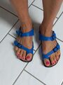 Sandaletten Getragen 38 flip flops