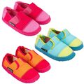 Nanga Klette Kinder Hausschuh Slipperform himbeer, limette, orange Gr.23-38