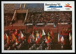 Gambia 1990 - Mi-Nr. Block 101 ** - MNH - Olympia Barcelona