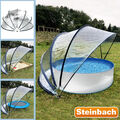 Steinbach 440x220 cm Cabrio Dome Pooldach Pavillion Gartendach schwarz 36528