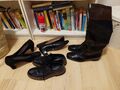 schuhe damen 40.5 Stiefel, Halbschuh, Pumps schwarz, gabor, rieker