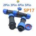 SP17 2-5Polig IP68 Wasserdicht Stecker Steckverbinder Wasserdicht Kabelverbinder