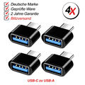 4x USB C zu USB A Adapter OTG  -USB Stick Laptop Samsung Xiaomi MacBook Buchse