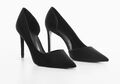 Neue Mango Damenschuhe Pumps, High Heels, schwarz, Stiletto 10 cm, Gr. 39