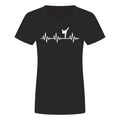 Herzschlag Karate Damen T-Shirt - Ekg Kampf Aikido Kung Fu Kick Boxen