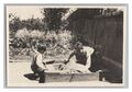 2 Jungen spielen im Sandkasten 1932 - Altes Foto 1930er