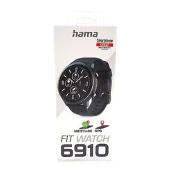 Hama Smartwatch 6910 wasserdicht m. GPS-Tracker großes Display 1,28" Full-Touch