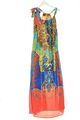 EMBELLISHED KAFTANS Sommerkleid Damen Gr. DE 36 grün-blau-hellorange Casual-Look