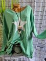 Sheego Pullover Pulli Strick Pulli Gr. 44/46 mint mit Stern (861)