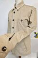 Percival Shacket - Herren Oversized Heavy Cotton Beige Cord Shirt/Jacke UK Med