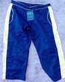 3/4 Sporthose von Pro Fitness USA,neu,Gr.S, blau mit gelben Kontraststreifen