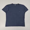 Emporio Armani Herren T-Shirt Navy Blau XL Logo Tee Baumwolle Oberteil Kurzarm