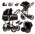 3 in 1 Kombi-Kinderwagen Buggy Reisebuggy inkl. Auto- Babyschale