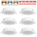 6X-30X LED Einbaustrahler Deckenleuchte Leuchte Flach Strahler 230V Einbau Spot