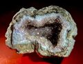 TOP Geode mit Rauchquarz XX, Las Choyas, Chihuahua, Mexico. 8,2 cm