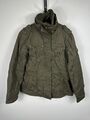 Esprit Jacke Damen Mantel Gr. EU 42 (L) Elasthan, Baumwolle grün #F03/05