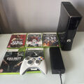 Microsoft Xbox 360 Slim 250GB mattschwarz Konsole & 5 Spiele getestet