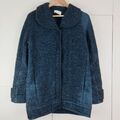 Damen TOAST Wolle Mohair Alpaka Baumwolle Mantel Coatigan Jacke UK10 Oversized weich