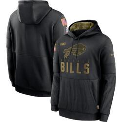 NEW Fit Men's American Football Fan Salute to Service Black Pullover Sport Hoodi