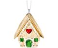 Swarovski Kristall Lebkuchen Haus Deko #5395977 Brand Feder Weihnachten F / Sh