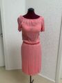 Kleid von Comma Gr. 38 Offshoulder Pink