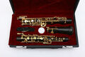Professional Ebony Wood Oboe C Key Left F Resonance Golden Plated Key with case
