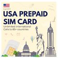 SIM Karte USA Amerika Prepaid 10GB 4G/5G Flat Telefonie national & international