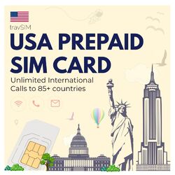 SIM Karte USA Amerika Prepaid 10GB 4G/5G Flat Telefonie national & internationalReise SIM - Deutscher Kundendienst - Express Versand