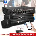 Funkmikrofon Wireless Microphone Mikrofon Set 2 Kanal UHF Hand Mikrofon DHL