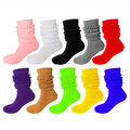 Damen Socken Baumwolle Zerknautscht Kniehoch Extra Lang Und Schwer Soc ღ