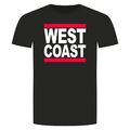 Run West Coast T-Shirt - Hip Hop Rap Dmc East Westcoast Oldschool