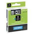 DYMO D1 Schriftbandkassette schwarz auf transparent 9mm / 7 Meter