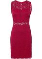 Spitzenkleid Gr. 36/38 Magenta Damen Abend-Kleid Partykleid Cocktailkleid Neu