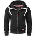 A. Salvarini Herren Sweatjacke Kapuzenpullover Jacke Kapuze Hoodie Sweater AS192