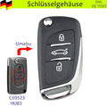 Klapp Schlüssel UMBAU Gehäuse für Peugeot 308 207 307 Expert Citroen CE0523 HU83