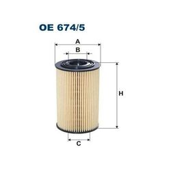 1x Ölfilter FILTRON OE 674/5 passend für HYUNDAI KIA