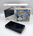 Nintendo DS Lite Konsole in Schwarz mit OVP, Spiel und Tasche (Wackelkontakt)