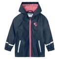 LUPILU Mädchen Buddeljacke Regenjacke Jacke gefüttert Navy Blau - Gr. 98/104