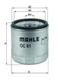 MAHLE ORIGINAL OC 91D Ölfilter