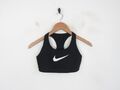 Damen Nike schwarz Racerback Dri-Fit Sport BH Top Größe S