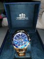 Festina Herrenuhr Timeless Chronograph 45 MM 10 ATM Goldfarben mit Edelstahlband