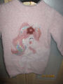 Kuscheliger rosa Pullover gr 110 Motiv Einhorn