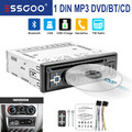 Single 1 DIN Autoradio Bluetooth Eingang Radio Mit CD DVD FM AUX MP3 Player USB